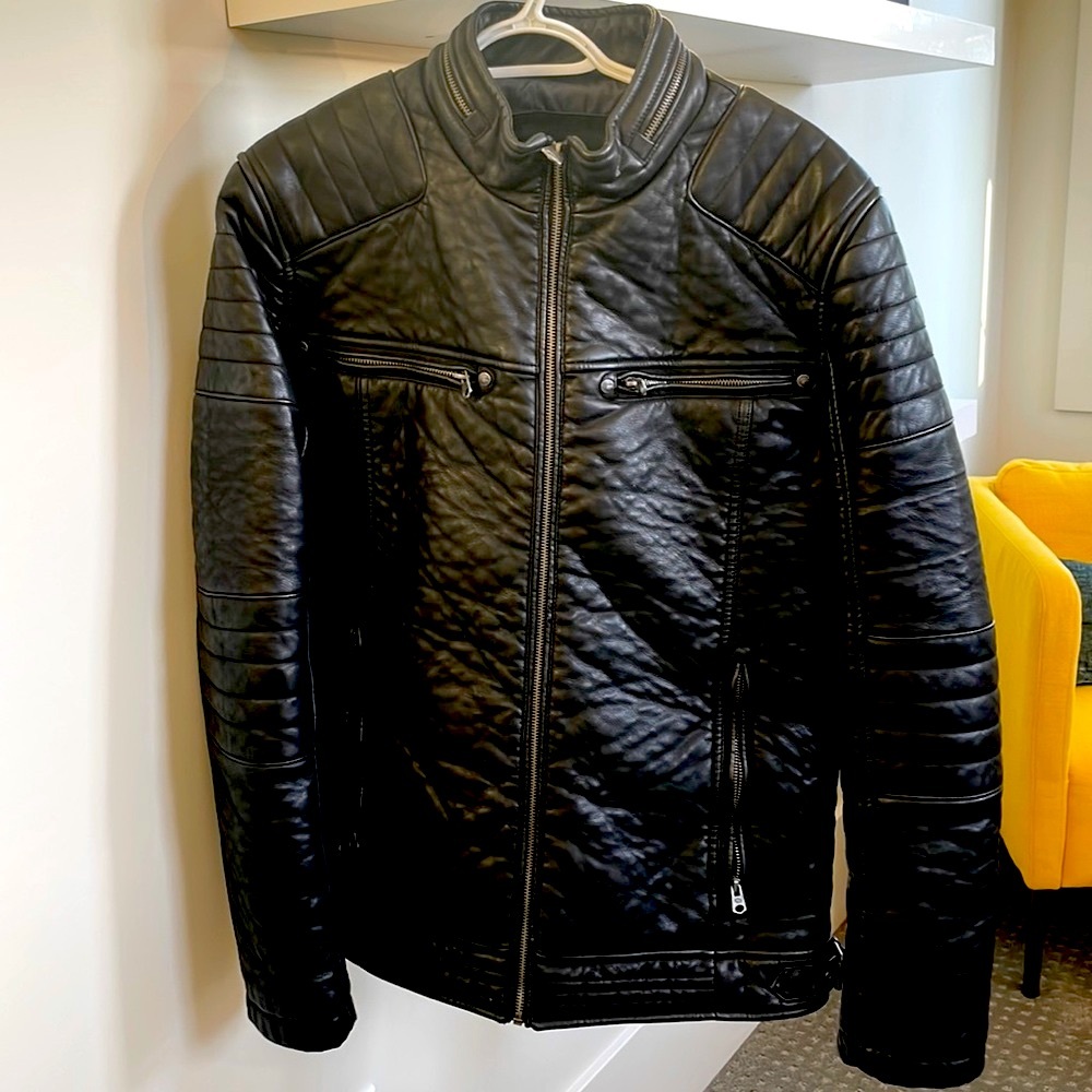 Black Vegan Leather Jacket
